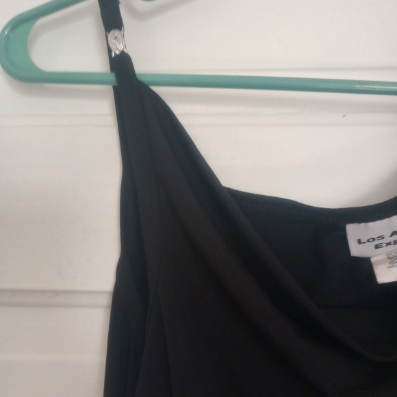 Black Tank Ruffle Front - Picture 4 of 5